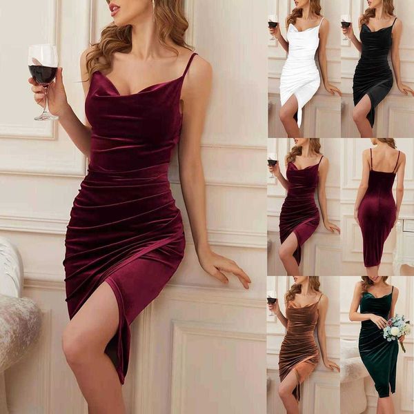 spring and summer fashion casual dresses womens clothing elegant slit pleated, Black;gray
spring and summer fashion casual dresses womens clothing elegant slit pleated, Black;gray