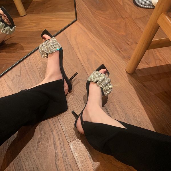 luxury women's sandals designer shoes 2023 new style summer elegant heels crystal fashion derma woman water drill, Black
luxury women's sandals designer shoes 2023 new style summer elegant heels crystal fashion derma woman water drill, Black