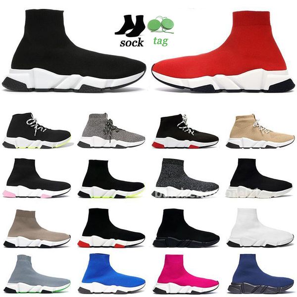 2022 designer men womens casual running shoes black white triples speed trainer stretch-knit sock boots runners sneakers 36-45 b8
2022 designer men womens casual running shoes black white triples speed trainer stretch-knit sock boots runners sneakers 36-45 b8
