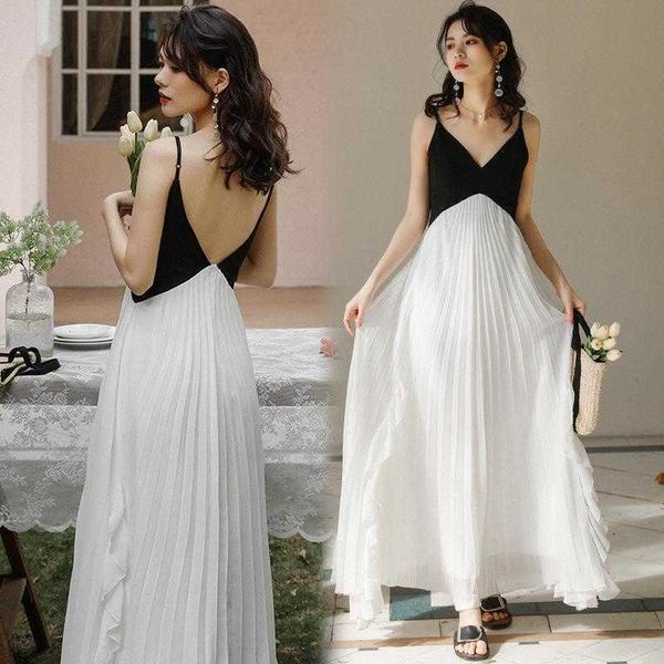 french minority retro black and dress white stitching irregular ruffled super, Black;gray
french minority retro black and dress white stitching irregular ruffled super, Black;gray