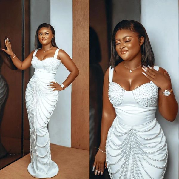 2023 designer mermaid wedding dresses bridal gown pearls beaded straps satin tassle floor length ruffles custom made vestidos de novia plus, White
2023 designer mermaid wedding dresses bridal gown pearls beaded straps satin tassle floor length ruffles custom made vestidos de novia plus, White