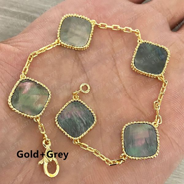 20colors fashion classic 4/four leaf clover charm bracelets diamond bangle chain 18k gold agate shell mother-of-pearl for women&girls weddin, Golden;silver
20colors fashion classic 4/four leaf clover charm bracelets diamond bangle chain 18k gold agate shell mother-of-pearl for women&girls weddin, Golden;silver