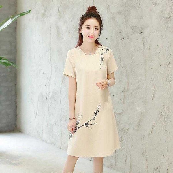 spring and summer japanese simple dress womens loose mid length floral print, Black;gray
spring and summer japanese simple dress womens loose mid length floral print, Black;gray