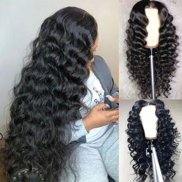 human hair curtain wig head cover lace human hairs capless wigs accessories daily life, Black;brown
human hair curtain wig head cover lace human hairs capless wigs accessories daily life, Black;brown