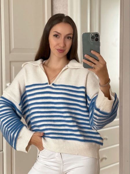women's sweaters yenkye autumn women lapel collar striped knit sweater vintage long sleeve female loose pullover 230204, White;black
women's sweaters yenkye autumn women lapel collar striped knit sweater vintage long sleeve female loose pullover 230204, White;black