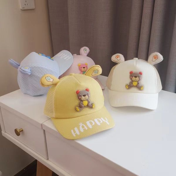 kids hat baby baseball cap girl boy spring outdoor suncreen cute beer 4 colors blue pink orange beige and yellow for 1-3 years old, Blue;gray
kids hat baby baseball cap girl boy spring outdoor suncreen cute beer 4 colors blue pink orange beige and yellow for 1-3 years old, Blue;gray