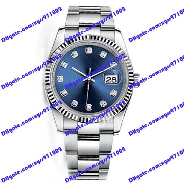highquality watch 2813 automatic mechanical watch 36mm blue dial 116234 women's diamond watch stainless steel strap sapphire glass busi, Slivery;brown
highquality watch 2813 automatic mechanical watch 36mm blue dial 116234 women's diamond watch stainless steel strap sapphire glass busi, Slivery;brown
