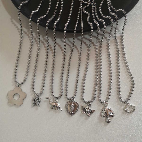 necklaces kpop butterfly flower cross heart necklace french metal chain harajuku simple female short pendanklace pendant for women jewelry 0, Silver
necklaces kpop butterfly flower cross heart necklace french metal chain harajuku simple female short pendanklace pendant for women jewelry 0, Silver