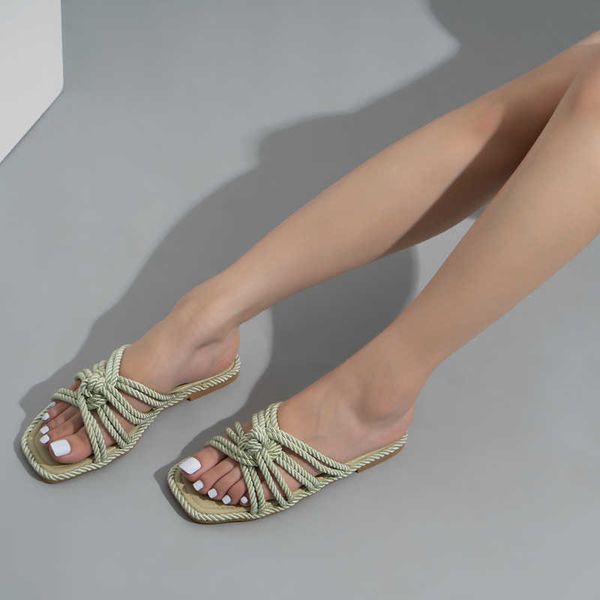 slippers women gladiator hemp knot slippers female casual weave slides summer beach shoes ladies solid flats plus size footwear g230206, Black
slippers women gladiator hemp knot slippers female casual weave slides summer beach shoes ladies solid flats plus size footwear g230206, Black
