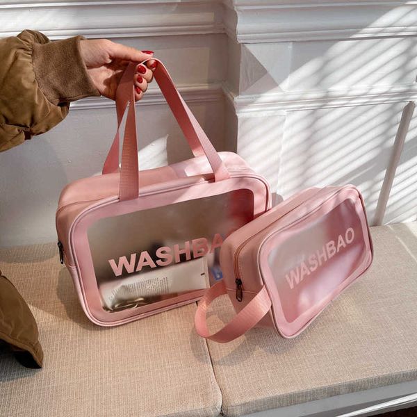 pvc frosted pu waterproof cosmetic bag portable storage large capacity waterproof transparent wash bag printing
pvc frosted pu waterproof cosmetic bag portable storage large capacity waterproof transparent wash bag printing