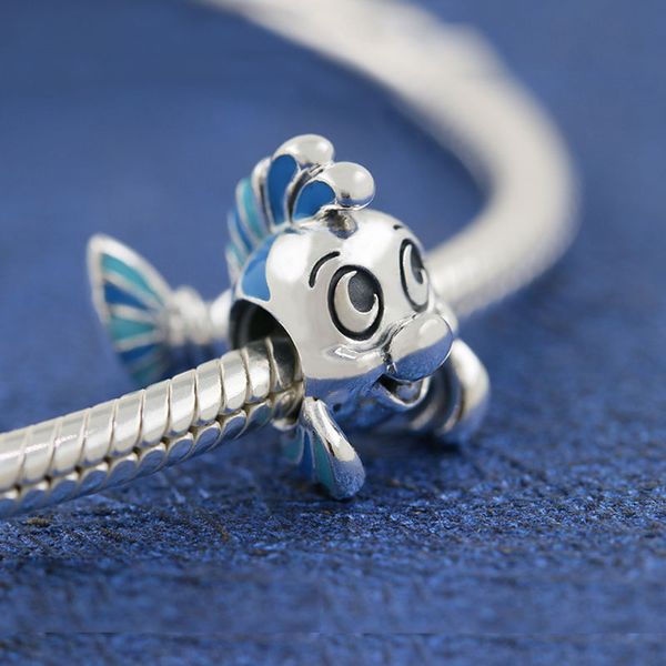 925 sterling silver lovely fish bead fits european jewelry pandora style charm bracelets, Black
925 sterling silver lovely fish bead fits european jewelry pandora style charm bracelets, Black