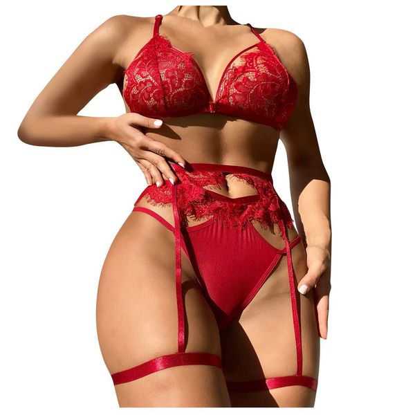 set 3pc-women wireless bra underwear g-string garter wine-red lingerie lette bustier panties nightie knicker y2302, Red;black
set 3pc-women wireless bra underwear g-string garter wine-red lingerie lette bustier panties nightie knicker y2302, Red;black