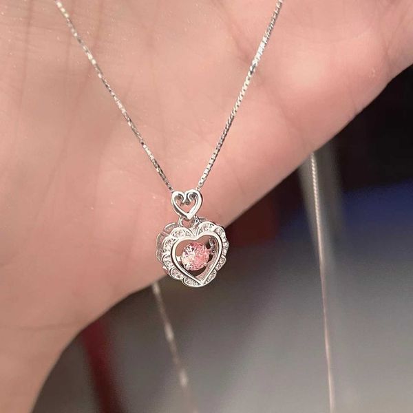 necklaces korean fashion hollow pink crystal heart pendant necklace silver color chain for women wedding aesthetic jewelry 0206
necklaces korean fashion hollow pink crystal heart pendant necklace silver color chain for women wedding aesthetic jewelry 0206