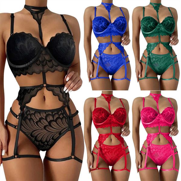 set ladies siamesed underwear summer adults women creative feather embroidery hanging neck backless tie up jumpsuits y2302, Red;black
set ladies siamesed underwear summer adults women creative feather embroidery hanging neck backless tie up jumpsuits y2302, Red;black