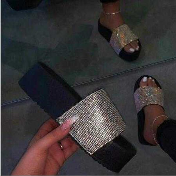 slippers 2022 new outdoor wild fashion women waterproof platform thick bottom rhinestone slippers candy-colored beach sandals g230206, Black
slippers 2022 new outdoor wild fashion women waterproof platform thick bottom rhinestone slippers candy-colored beach sandals g230206, Black