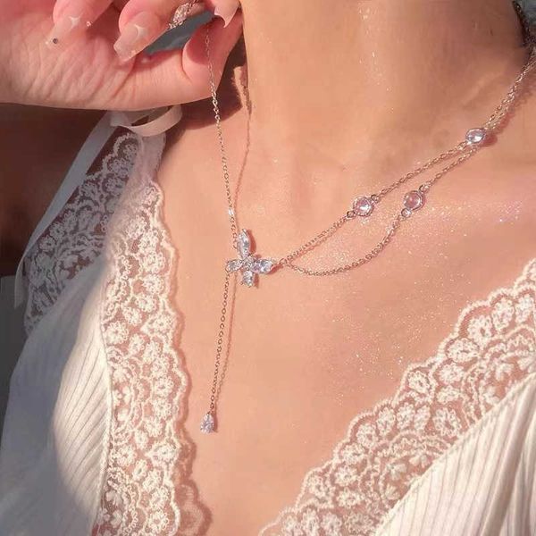 pendant new shiny crystal butterfly necklace exquisite multi-layer pearl clavicle chain necklaces for women 2022 trend aesthetic jewelry 020, Silver
pendant new shiny crystal butterfly necklace exquisite multi-layer pearl clavicle chain necklaces for women 2022 trend aesthetic jewelry 020, Silver