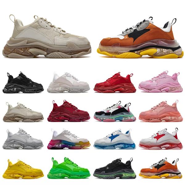triple s men women 17fw running casual shoes dad sneaker clear bubble bottom black red pink green grey multi color old grandpa trainer sport
triple s men women 17fw running casual shoes dad sneaker clear bubble bottom black red pink green grey multi color old grandpa trainer sport