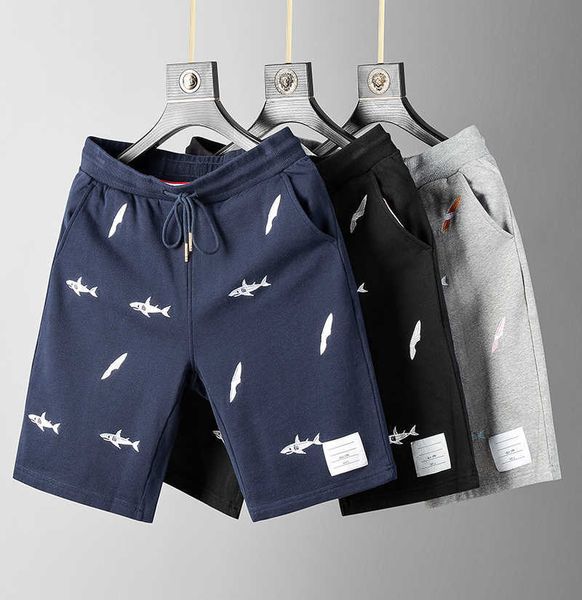 tb fog casual shorts embroidery four-bar striped tide men's summer trend drawstring cotton brand sports couple mid pants, White;black
tb fog casual shorts embroidery four-bar striped tide men's summer trend drawstring cotton brand sports couple mid pants, White;black