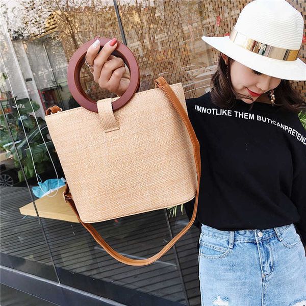 straw woven bag new fashion version simple circular handbag mori series single shoulder messenger bag beach bag
straw woven bag new fashion version simple circular handbag mori series single shoulder messenger bag beach bag