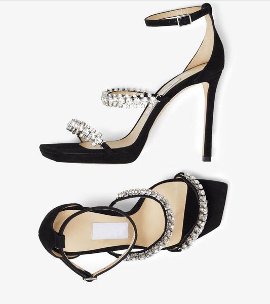 luxury hangisi sandals bride bing crystal strap black suede sandals summer heeled black white leathers pump dress party wedding box 35-43
luxury hangisi sandals bride bing crystal strap black suede sandals summer heeled black white leathers pump dress party wedding box 35-43