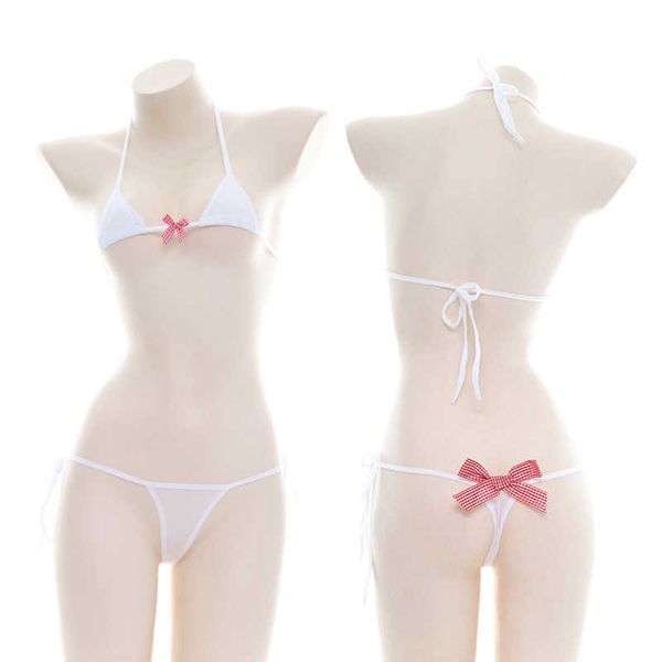 set lolita kawaii bandage striped bow mini bikini bra lingerie erotic anime cosplay costumes japanese women and panty y2302, Red;black
set lolita kawaii bandage striped bow mini bikini bra lingerie erotic anime cosplay costumes japanese women and panty y2302, Red;black