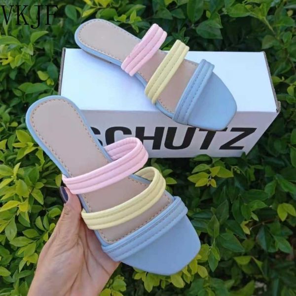 slippers 2022 summer new slippers ladies square head flat bottom simple color matching beac women large size sandals g230206, Black
slippers 2022 summer new slippers ladies square head flat bottom simple color matching beac women large size sandals g230206, Black