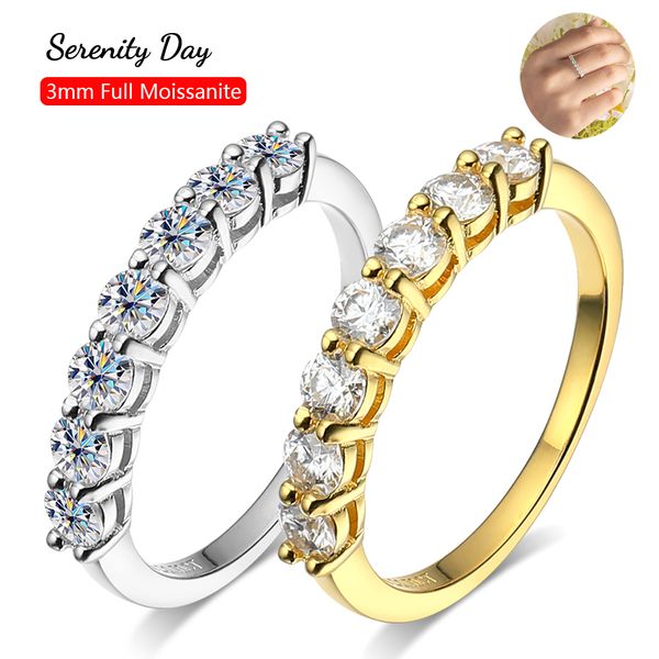 wedding rings serenity day real d color 7 stones 3mm full row rings s925 sterling silver plate pt950 simple jewelry for wholesale 230206, Slivery;golden
wedding rings serenity day real d color 7 stones 3mm full row rings s925 sterling silver plate pt950 simple jewelry for wholesale 230206, Slivery;golden