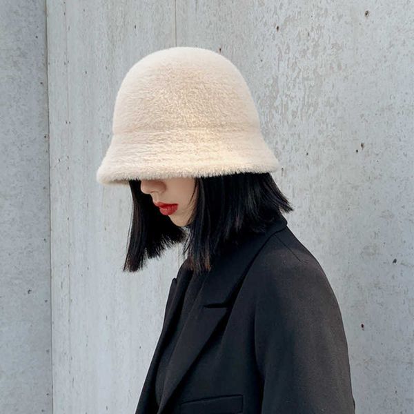 wide brim hats 2022 fashion new bucket hat solid color winter thick warm faux fur pluswomen wool fleece ladies panama cap y2302, Blue;gray
wide brim hats 2022 fashion new bucket hat solid color winter thick warm faux fur pluswomen wool fleece ladies panama cap y2302, Blue;gray