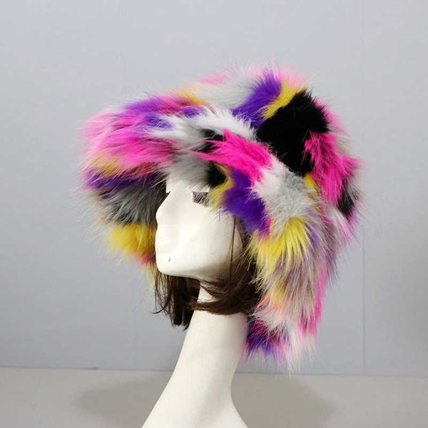 wide brim hats winter women warm faux fox fur basin cap female fashion casual party bucket music festival thickened panama fisherman y2302, Blue;gray
wide brim hats winter women warm faux fox fur basin cap female fashion casual party bucket music festival thickened panama fisherman y2302, Blue;gray