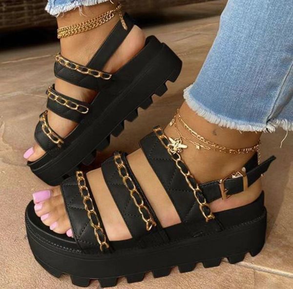 sandals women sandals fashion platform gladiator sandals open toe buckle strappy height increase sandals summer women sandalias 230206, Black
sandals women sandals fashion platform gladiator sandals open toe buckle strappy height increase sandals summer women sandalias 230206, Black
