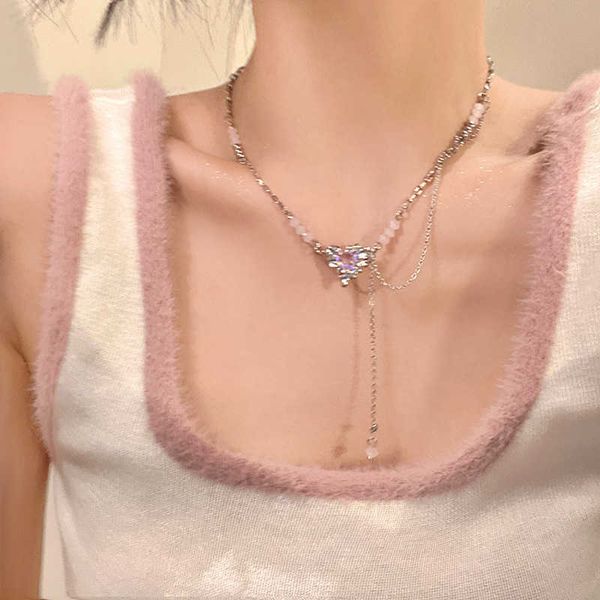 pendant necklaces korea fashion women acrylic beaded chainchoker necklace for women sweet pink crystal heart y2k jewelry 2022 0206, Silver
pendant necklaces korea fashion women acrylic beaded chainchoker necklace for women sweet pink crystal heart y2k jewelry 2022 0206, Silver