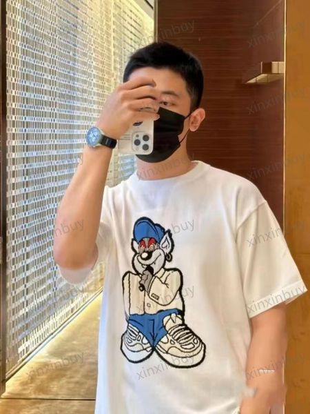 xinxinbuy men designer tee t shirt 23ss paris 1854 pattern animal knitted short sleeve cotton women black blue s-xl, Black;brown
xinxinbuy men designer tee t shirt 23ss paris 1854 pattern animal knitted short sleeve cotton women black blue s-xl, Black;brown