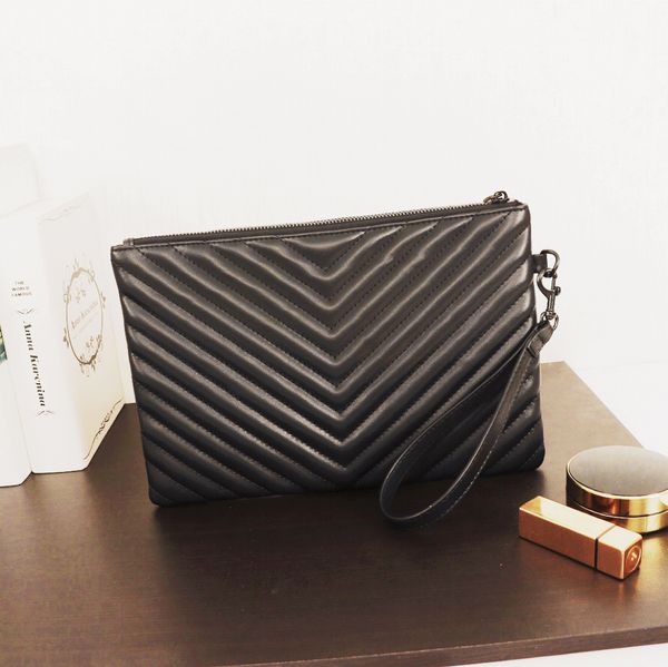 black real leather 29cm large clutch evening bag 3 hardware gold silver black with wristlet strap women designer purses
black real leather 29cm large clutch evening bag 3 hardware gold silver black with wristlet strap women designer purses
