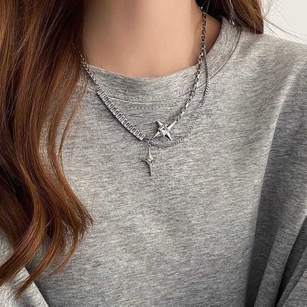 harajuku y2k accessories shiny rhinestone star cross pendant necklaces for women girls party korean fashion bling choker jewelry 0206, Silver
harajuku y2k accessories shiny rhinestone star cross pendant necklaces for women girls party korean fashion bling choker jewelry 0206, Silver