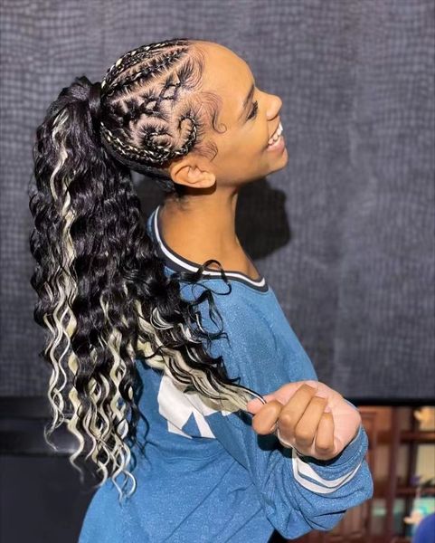 salt pepper gray ponytail with braids fashion new wraps chic pony tail for black women grils hair piece 120g black white ombre silver grey c
salt pepper gray ponytail with braids fashion new wraps chic pony tail for black women grils hair piece 120g black white ombre silver grey c