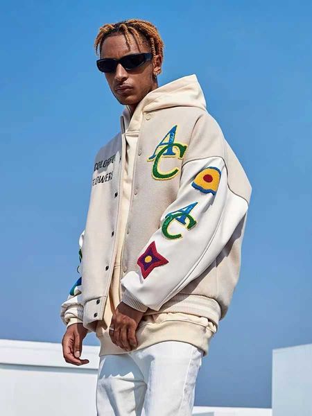 men's jackets american flower embroidered flocking streetwear trend coat 2022 new winter moto masculin bomber y2302, Black;brown
men's jackets american flower embroidered flocking streetwear trend coat 2022 new winter moto masculin bomber y2302, Black;brown