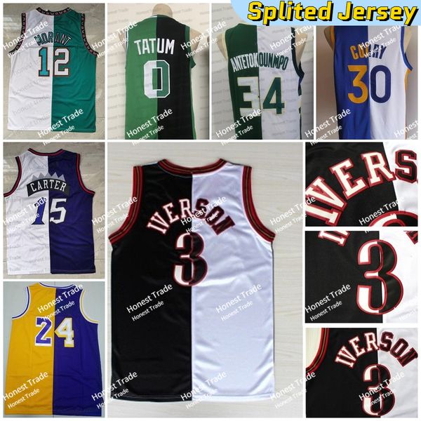 retro 0 jayson tatum split jersey 33 larry bird 34 giannis 15 vince carter 12 ja morant curry splited mens jersey blue white green purple, Black;red
retro 0 jayson tatum split jersey 33 larry bird 34 giannis 15 vince carter 12 ja morant curry splited mens jersey blue white green purple, Black;red