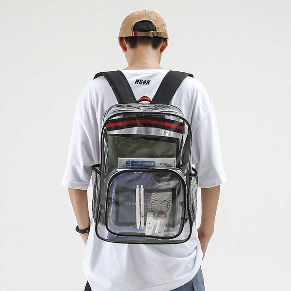 station 40 wire transparent pvc backpack stadium pvc transparent bag pvc student schoolbag
station 40 wire transparent pvc backpack stadium pvc transparent bag pvc student schoolbag