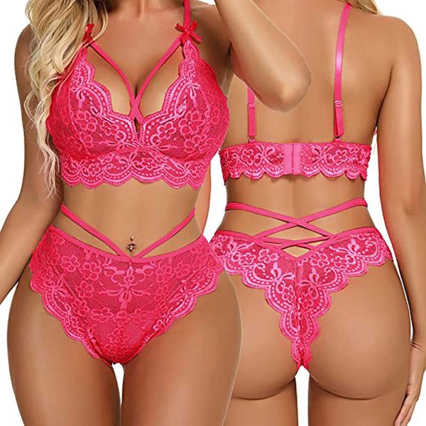 set perspective lingerie women lace bra cross belt brief underwear erotic sleepwear for woman 2022 y2302, Red;black
set perspective lingerie women lace bra cross belt brief underwear erotic sleepwear for woman 2022 y2302, Red;black
