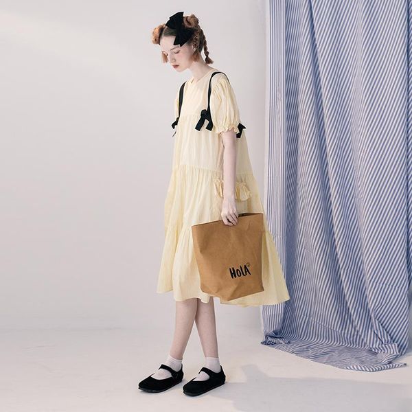 casual dresses imakokoni original design striped lace-up dress loose and thin sweet princess midi skirt female spring summercasual, Black;gray
casual dresses imakokoni original design striped lace-up dress loose and thin sweet princess midi skirt female spring summercasual, Black;gray