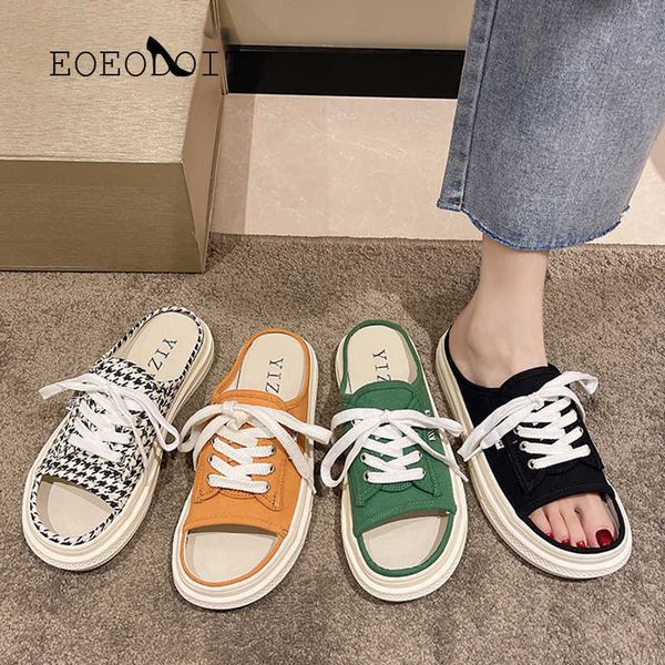 slippers eoeodoit women slippers summer flat heel canvas shoes open toe lace-up casual sneakers flats sandals g230206, Black
slippers eoeodoit women slippers summer flat heel canvas shoes open toe lace-up casual sneakers flats sandals g230206, Black