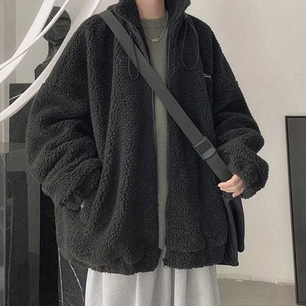 men's jackets jacket lamb polar fleece loose trend man trench coat warm zipper men clothing winter windbreaker y2302, Black;brown
men's jackets jacket lamb polar fleece loose trend man trench coat warm zipper men clothing winter windbreaker y2302, Black;brown