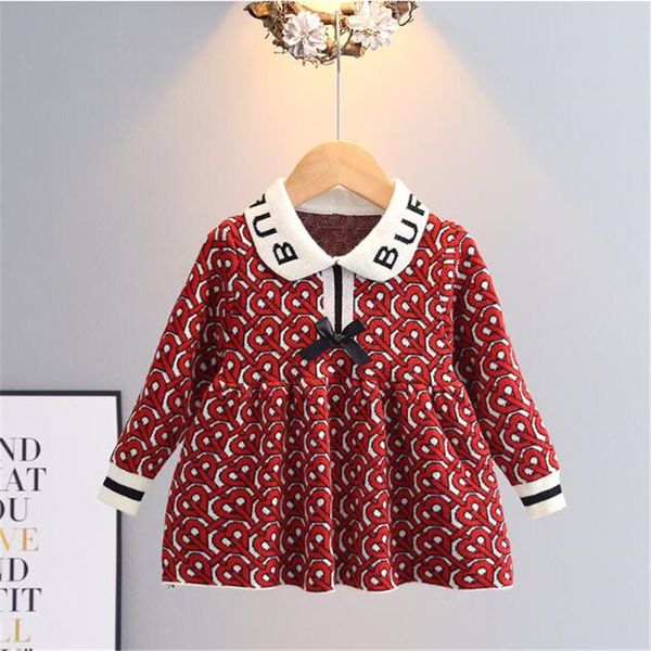 great quality baby girls knitted princess dresses 2023 spring autumn letters printed kids long sleeve dress children bowknot dress 1-6 years, Red;yellow
great quality baby girls knitted princess dresses 2023 spring autumn letters printed kids long sleeve dress children bowknot dress 1-6 years, Red;yellow