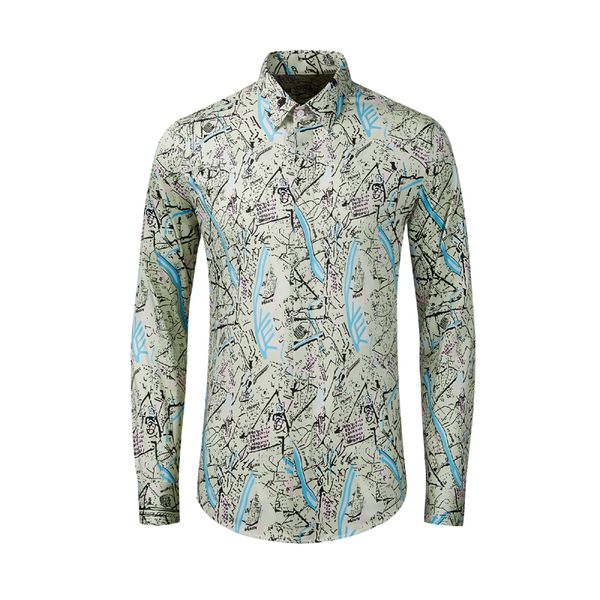brand pure cotton shirt men casual slim long sleeve male dress shirts luxury map printed chemise homme plus size 4xl camisas, White;black
brand pure cotton shirt men casual slim long sleeve male dress shirts luxury map printed chemise homme plus size 4xl camisas, White;black