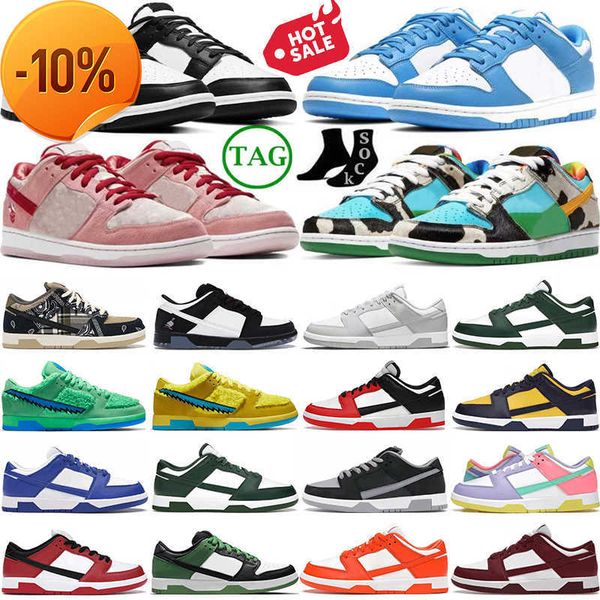 2023 designer casual shoes for men women flat sneakers sb low panda white black grey fog unc chunky green glow triple pink strange love
2023 designer casual shoes for men women flat sneakers sb low panda white black grey fog unc chunky green glow triple pink strange love