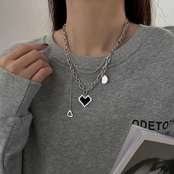2022 new senior fashion women pendant necklaces fine double link chain metal heart party necklace jewelry gift 0206, Silver
2022 new senior fashion women pendant necklaces fine double link chain metal heart party necklace jewelry gift 0206, Silver