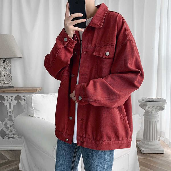 men's jackets mens jeans and coats single breasted korean version slim fit denim outwear m-3xl y2302, Black;brown
men's jackets mens jeans and coats single breasted korean version slim fit denim outwear m-3xl y2302, Black;brown