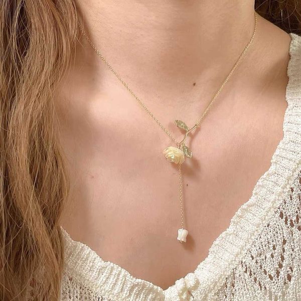necklaces fashion french necklace for women gentle water drop pendant trendy clavicle chain rose light luxury ladies accessories 0206, Silver
necklaces fashion french necklace for women gentle water drop pendant trendy clavicle chain rose light luxury ladies accessories 0206, Silver