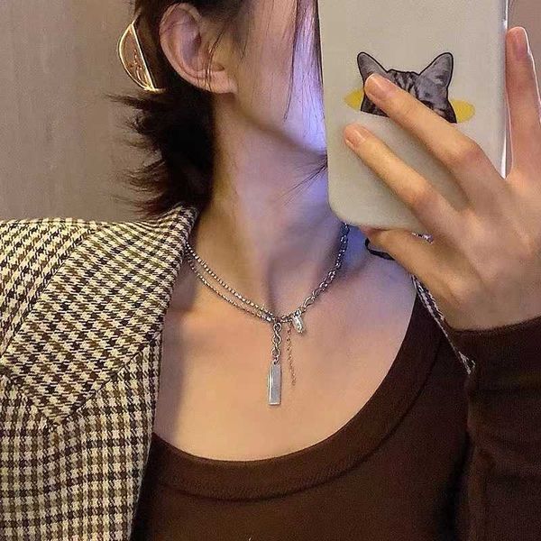 necklaces 2022 new punk rock pendant adjustable titanium steel necklace for women girls party jewelry 0206, Silver
necklaces 2022 new punk rock pendant adjustable titanium steel necklace for women girls party jewelry 0206, Silver