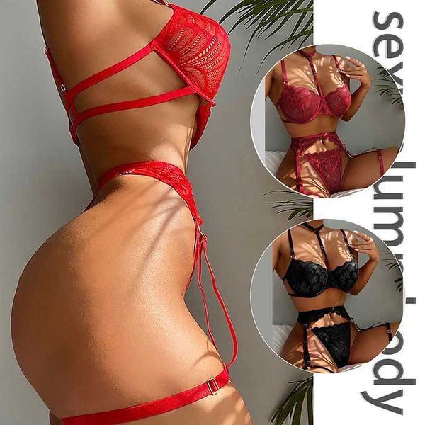 set transparent lingerie women underwear erotic bra thongs garters lenceria sensual mujer fashion lace pajamas y2302, Red;black
set transparent lingerie women underwear erotic bra thongs garters lenceria sensual mujer fashion lace pajamas y2302, Red;black